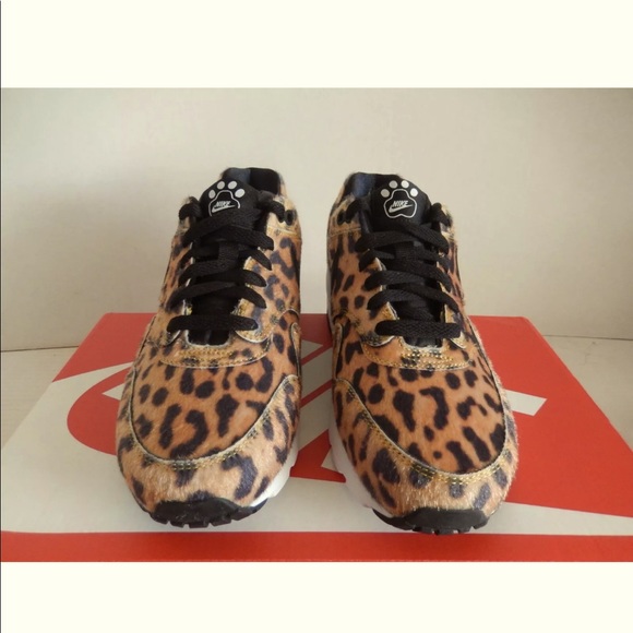 NEW NIKE AIR MAX 1 QS (GS) "LEOPARD" - Picture 4 of 5
